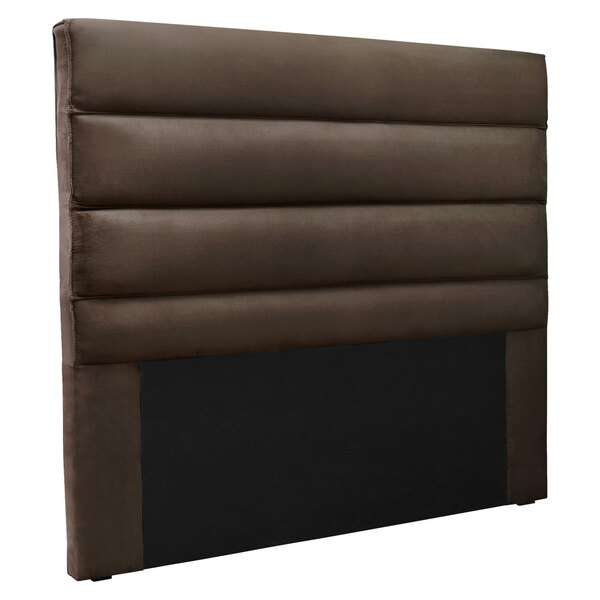 Cabeceira Queen 1 60m La Italiana Veludo Marrom - Pallazio