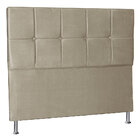 Cabeceira Queen 1 60m Lisboa Suede Bege - Pallazio