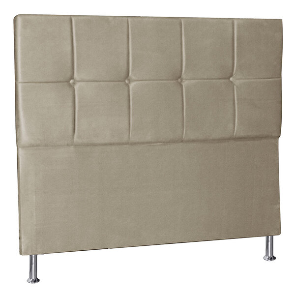 Cabeceira Queen 1 60m Lisboa Suede Bege - Pallazio