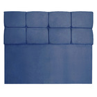 Cabeceira Queen 1 60m Nina Suede - Pallazio - Azul Marinho