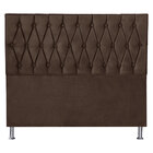 Cabeceira Queen 1 60m Paris Suede - Pallazio - Marrom