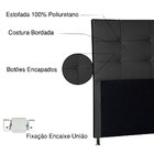 Cabeceira Queen 1 60m Roma Corano Preto - Pallazio