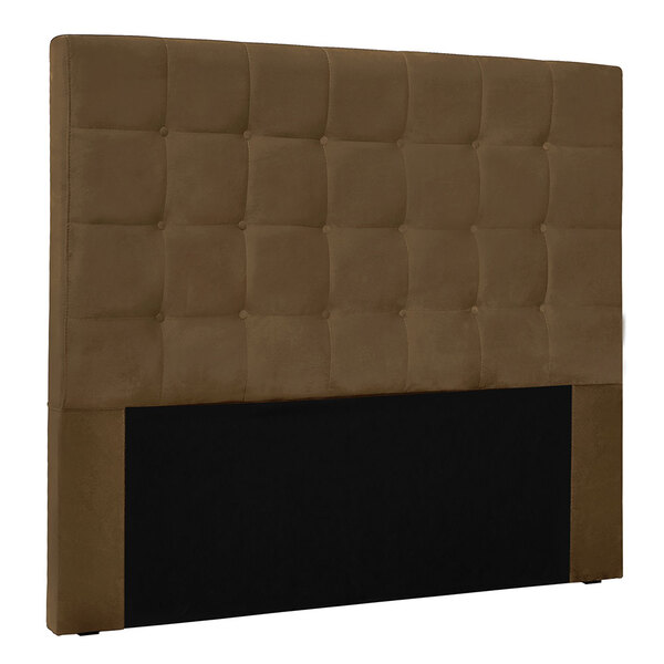 Cabeceira Queen 1 60m Santiago Suede Caramelo - Pallazio