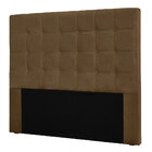 Cabeceira Queen 1 60m Santiago Suede Caramelo - Pallazio