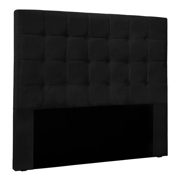 Cabeceira Queen 1 60m Santiago Suede - Pallazio - Preto