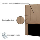 Cabeceira Queen 1 60m Sevilha Suede Bege - Pallazio