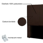 Cabeceira Queen 1 60m Sevilha Suede - Pallazio - Marrom