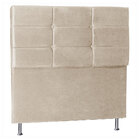 Cabeceira Queen 1 60m Tóquio Suede Bege - Pallazio
