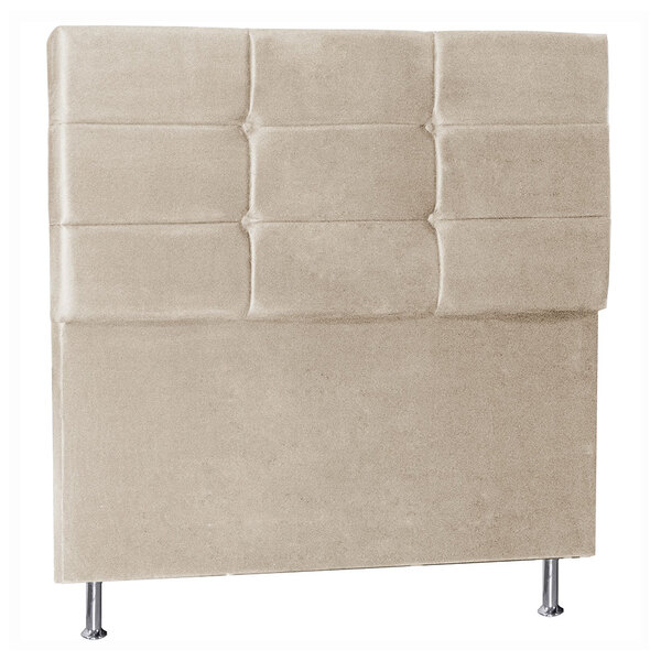 Cabeceira Queen 1 60m Tóquio Suede Bege - Pallazio
