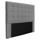 Cabeceira Queen 1 60m Verona Linho Rústico - Pallazio - Cinza