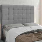 Cabeceira Queen 1 60m Verona Linho Rústico - Pallazio - Cinza