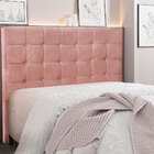 Cabeceira Queen 1 60m Verona Veludo Rosa - Pallazio