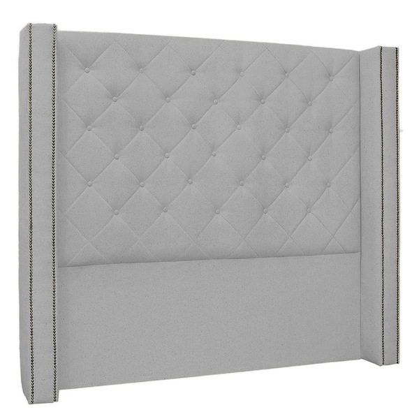 Cabeceira Queen 1 60m Vicenza Linho Cinza Claro - Pallazio