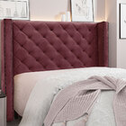 Cabeceira Queen 1 60m Vicenza Veludo - Pallazio - Vinho