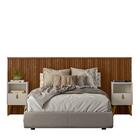 Cabeceira Queen 241cm 2 Mesas De Cabeceira Freijó Laranjeiras