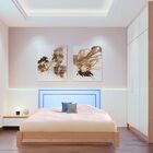 Cabeceira Queen  Charlotti  Dupla Tacha Corino Azul 160x65