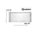 Cabeceira Queen  Charlotti  Reta Tachas Corino Branco 160x65