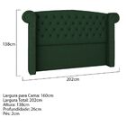 Cabeceira Queen  Lyon P04 160 Cm Suede - Doce Sonho Móveis -