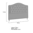 Cabeceira Queen Ághata P04 160 Cm Suede - Amarena Móveis - Ci