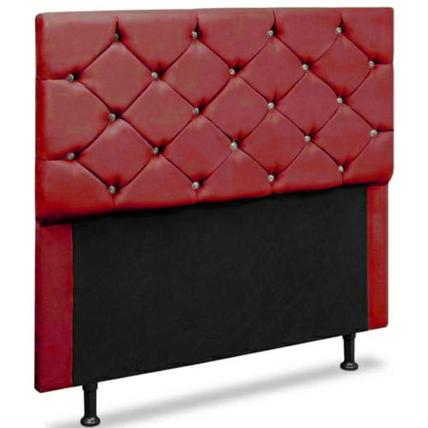 Cabeceira Queen Alemanha 160 Cm Suede Vermelho - D A Decor