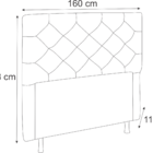 Cabeceira Queen Alemanha 160 Cm Suede Vermelho - D A Decor