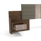 Cabeceira Queen Amarílis Com Mesa De Apoio Jacarandá