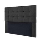 Cabeceira Queen Ana Veludo Chumbo 1,60m