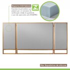 Cabeceira Queen Articulada Lambri 160cm  Cinza