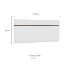 Cabeceira Queen Asimov Branca