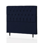 Cabeceira Queen Baby 160 Cm Suede Azul Marinho - D A Decor