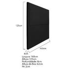 Cabeceira Queen Bali P02 160 Cm Para Cama Box Corano - Doce S