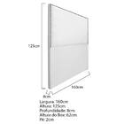 Cabeceira Queen Bali P02 160 Cm Para Cama Box Corano - Doce S