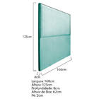 Cabeceira Queen Bali P02 160 Cm Para Cama Box Suede - Amarena