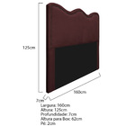 Cabeceira Queen Bari P02 160 Cm Para Cama Box Corano - Doce S