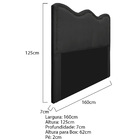 Cabeceira Queen Bari P02 160 Cm Para Cama Box Suede - Amarena