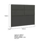 Cabeceira Queen Berlim P04 160 Cm Suede - Doce Sonho Móveis -