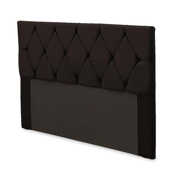 Cabeceira Queen Bia Veludo Chocolate 1,60m