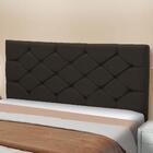 Cabeceira Queen Bony Veludo Cacau 1,60m