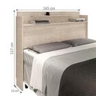 Cabeceira Queen Box Charlotte Avelã Mad