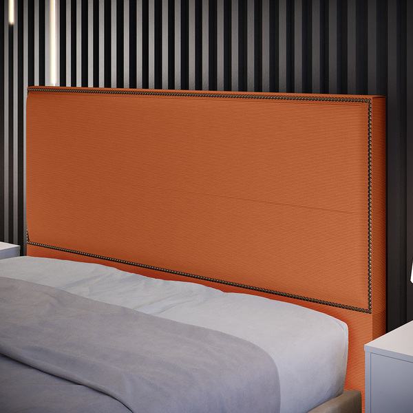 Cabeceira Queen Box Com Tachas 160 Cm Vicenza L02 Tecido Terr