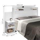 Cabeceira Queen Box Nicho Charlotte Branco