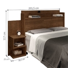 Cabeceira Queen Box Nicho Charlotte Malbec