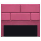 Cabeceira Queen Brick P02 160 Cm Para Cama Box Corano - Doce