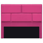 Cabeceira Queen Brick P02 160 Cm Para Cama Box Suede - Amaren