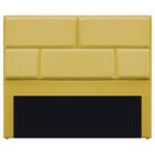 Cabeceira Queen Brick P02 160 Cm Para Cama Box Suede - Amaren