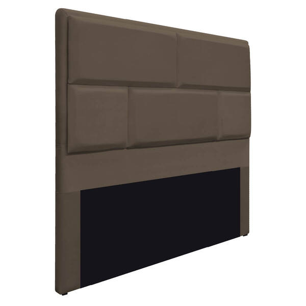 Cabeceira Queen Brick P02 160 Cm Para Cama Box Suede - Doce S