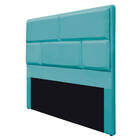 Cabeceira Queen Brick P02 160 Cm Para Cama Box Suede - Doce S