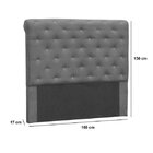 Cabeceira Queen Buona Notte Ii 1.6 Cinza