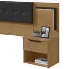 Cabeceira Queen Calitan Com 2 Mesas De Apoio E Led - Móveis L