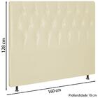 Cabeceira Queen Cama Box 160x128cm Topazio Veludo Dc